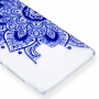Etui plastikowe niebieska mandala do Samsung Galaxy Note 9 - przezroczyste