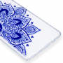 Etui plastikowe niebieska mandala do Samsung Galaxy Note 9 - przezroczyste