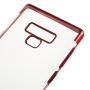 Etui plastikowe przezroczyste z ramką do Samsung Galaxy Note 9 - czerwone