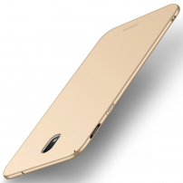 Mofi etui plastikowe Frosted do Samsung Galaxy J3 (2018) - złote