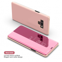 Etui lustrzane metalizowane do Samsung Galaxy Note 9 - różowo-złote
