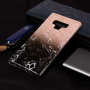 Etui plastikowe marmur do Samsung Galaxy Note 9 - brązowo-czarne