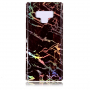 Etui plastikowe holograficzne marmur do Samsung Galaxy Note 9 - czarne