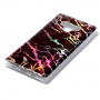 Etui plastikowe holograficzne marmur do Samsung Galaxy Note 9 - czarne