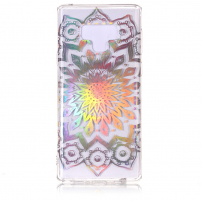 Etui plastikowe holograficzne lotus do Samsung Galaxy Note 9 - przezroczyste
