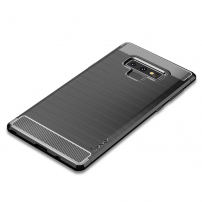 Ipaky etui plastikowe z teksturą szlifowaną do Samsung Galaxy Note 9 - czarne