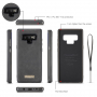 Caseme 2w1 pokrowiec portfelowy Samsung Galaxy Note 9 - czarny