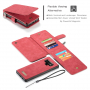 Caseme 2w1 pokrowiec portfelowy Samsung Galaxy Note 9 - czerwony