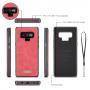 Caseme 2w1 pokrowiec portfelowy Samsung Galaxy Note 9 - czerwony