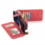 Caseme 2w1 pokrowiec portfelowy Samsung Galaxy Note 9 - czerwony