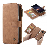 Caseme 2w1 pokrowiec portfelowy Samsung Galaxy Note 9 - brązowy