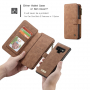 Caseme 2w1 pokrowiec portfelowy Samsung Galaxy Note 9 - brązowy
