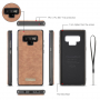 Caseme 2w1 pokrowiec portfelowy Samsung Galaxy Note 9 - brązowy