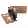 Caseme 2w1 pokrowiec portfelowy Samsung Galaxy Note 9 - brązowy