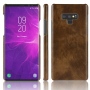 Litchi Skin etui skórzane do Samsung Galaxy Note 9 - brązowe