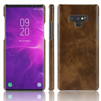 Litchi Skin etui skórzane do Samsung Galaxy Note 9 - brązowe