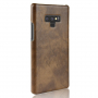 Litchi Skin etui skórzane do Samsung Galaxy Note 9 - brązowe