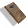 Litchi Skin etui skórzane do Samsung Galaxy Note 9 - brązowe