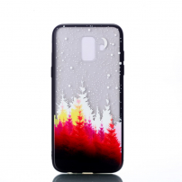 Etui plastikowe wytłoczone las do Samsung Galaxy A6 (2018) - przezroczyste