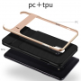 Elegancja etui plastikowe ze stojakiem do Samsung Galaxy A6 Plus (2018) - złote