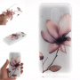 Etui plastikowe kwiat do Samsung Galaxy A6 (2018) - przezroczyste
