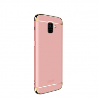 Mofi Guard etui plastikowe do Samsung Galaxy A6 (2018) - różowo-złote