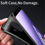 Ipaky etui plastikowe z teksturą karbonową do Samsung Galaxy A6 (2018) - czarne