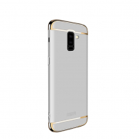 Mofi Guard etui plastikowe do Samsung Galaxy A6 Plus (2018) - srebrne