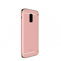Mofi Guard etui plastikowe do Samsung Galaxy A6 Plus (2018) - różowo-złote