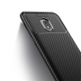 Ipaky etui plastikowe z teksturą karbonową do Samsung Galaxy J3 (2018) - czarne