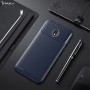 Ipaky etui plastikowe z teksturą karbonową do Samsung Galaxy J3 (2018) - ciemnoniebieskie