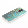 Etui plastikowe kwitnące drzewo do Samsung Galaxy A6 Plus (2018) - niebieskie