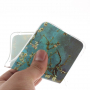 Etui plastikowe kwitnące drzewo do Samsung Galaxy A6 Plus (2018) - niebieskie