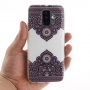 Etui plastikowe wzór symetryczny do Samsung Galaxy A6 Plus (2018) - białe