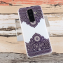 Etui plastikowe wzór symetryczny do Samsung Galaxy A6 Plus (2018) - białe