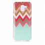 Etui plastikowe zig-zag do Samsung Galaxy J6 (2018) - turkusowe