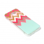 Etui plastikowe zig-zag do Samsung Galaxy J6 (2018) - turkusowe