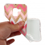 Etui plastikowe zig-zag do Samsung Galaxy J6 (2018) - turkusowe