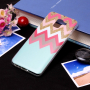 Etui plastikowe zig-zag do Samsung Galaxy J6 (2018) - turkusowe