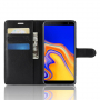 Litchi pokrowiec flip do Samsung Galaxy J4 Plus - czarny