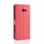 Litchi pokrowiec flip do Samsung Galaxy J4 Plus - czerwony
