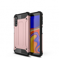 Super odporne etui Armor do Samsung Galaxy A7 (2018) - różowo-złote