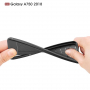 Litchi etui skórzane do Samsung Galaxy A7 (2018) - czarne