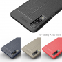 Litchi etui skórzane do Samsung Galaxy A7 (2018) - czarne