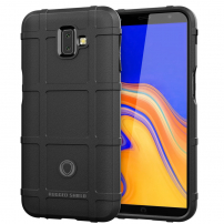 Odporne na wstrząsy etui plastikowe do Samsung Galaxy J6 Plus - czarne