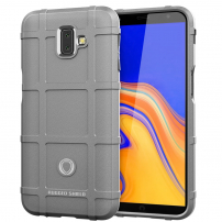 Odporne na wstrząsy etui plastikowe do Samsung Galaxy J6 Plus - szare