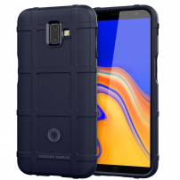 Odporne na wstrząsy etui plastikowe do Samsung Galaxy J6 Plus - ciemnoniebieskie