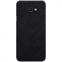 Nillkin Qin pokrowiec skórzany flip do Samsung Galaxy J4 Plus - czarny