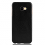 Etui skórzane z teksturą krokodyla do Samsung Galaxy J4 Plus - czarne