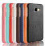 Etui skórzane z teksturą krokodyla do Samsung Galaxy J4 Plus - czarne